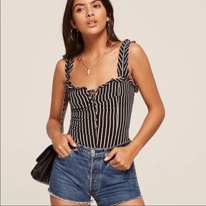 Reformation Dorado Strip Top